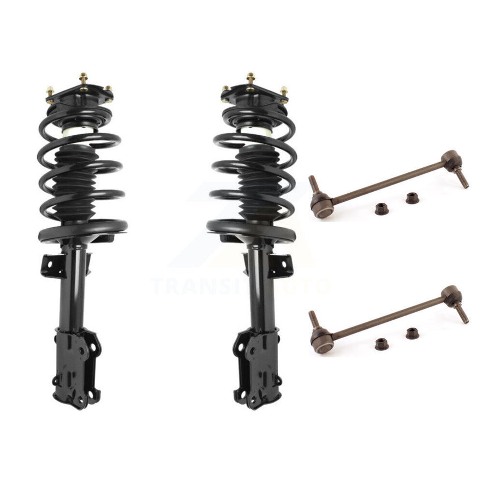 Front Complete Shock Assembly And TOR Link Kit For 2011-2014 Ford Mustang Excludes Performance Suspension KSS-100534