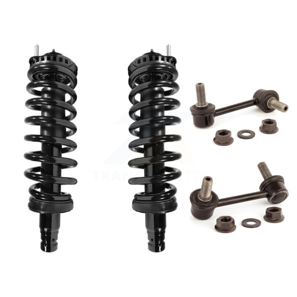 Front Complete Shock Assembly And TOR Link Kit For Chevrolet Trailblazer GMC Envoy EXT XL Buick Rainier Isuzu Ascender Saab 9-7x Oldsmobile Bravada Excludes V8 Models KSS-100544
