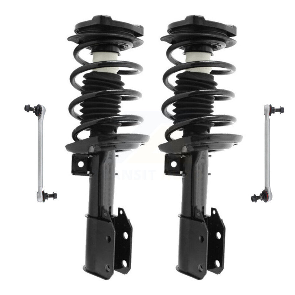 Front Complete Shock Assembly And TOR Link Kit For Mercedes-Benz C300 C250 C350 C230 Excludes Rear Wheel Drive; W204 Chassis AWD KSS-100549