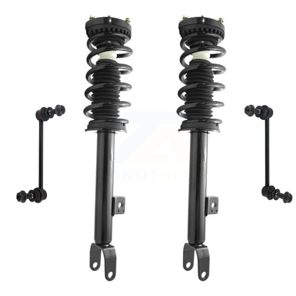Front Complete Shock Assembly And TOR Link Kit For Chrysler 300 Fits C Models with V8 Engines Limited Model V6 Engines; Excludes All Wheel Drive KSS-100552