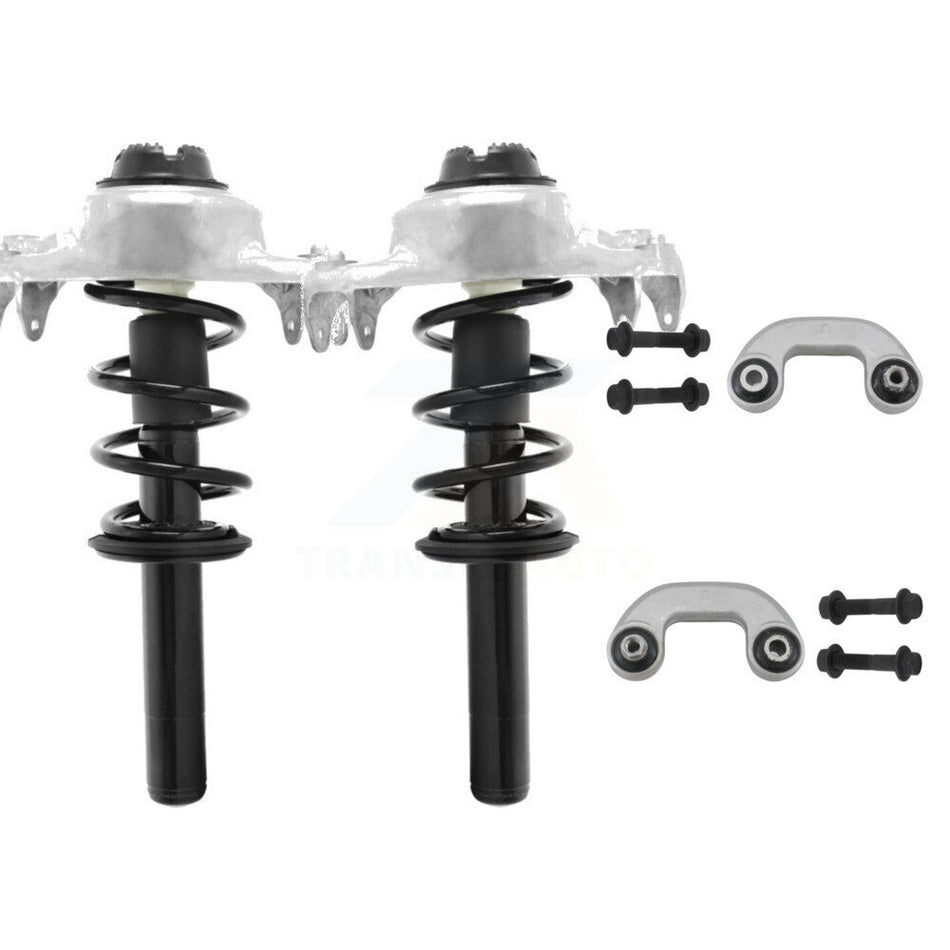 Front Complete Shock Assembly And TOR Link Kit For 2009-2009 Audi A4 Quattro excludes sport electronic suspension Convertible KSS-100562