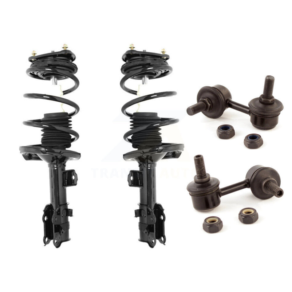 Front Complete Shock Assembly And TOR Link Kit For 2006 Hyundai Accent Hatchback KSS-100566