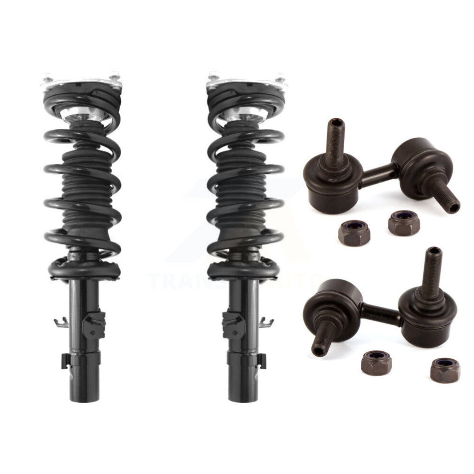 Front Complete Shock Assembly And TOR Link Kit For Infiniti G37 G35 G25 Q40 INFINITI Excludes Rear Wheel Drive Coupe Models Sedan with AWD KSS-100589