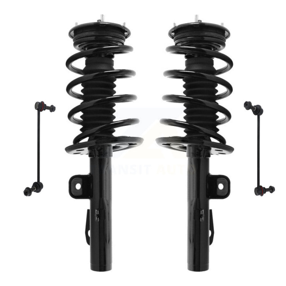 Front Complete Shock Assembly And TOR Link Kit For 2010-2012 Ford Taurus Excludes Turbo Charged Models KSS-100594