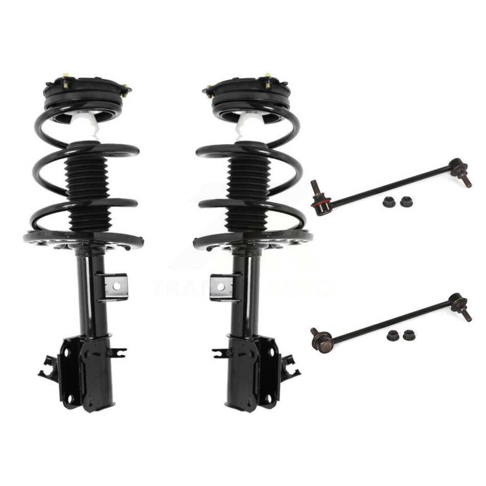 Front Complete Shock Assembly And TOR Link Kit For 2013-2018 Nissan Altima Sedan with FWD 2.5L Excludes Coupe V6 Engine KSS-100611