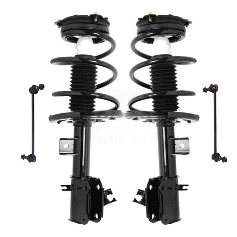 Front Complete Shock Assembly And TOR Link Kit For 2013-2018 Nissan Altima Sedan with FWD 2.5L Excludes Coupe V6 Engine KSS-100611