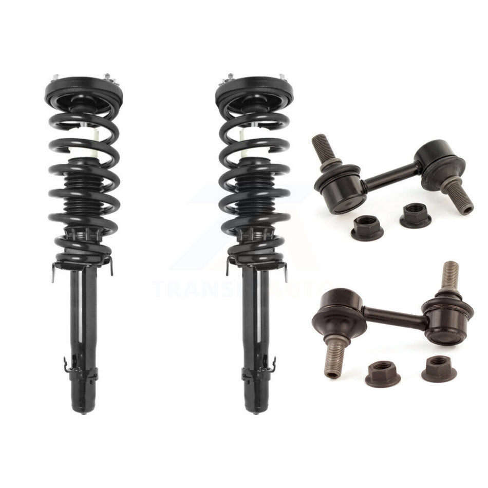 Front Complete Shock Assembly And TOR Link Kit For 2009-2014 Acura TL FWD Excludes All Wheel Drive KSS-100646
