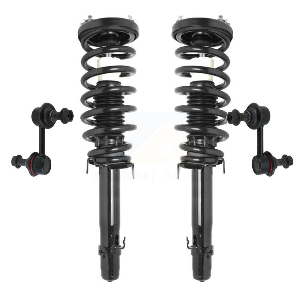 Front Complete Shock Assembly And TOR Link Kit For 2009-2014 Acura TL FWD Excludes All Wheel Drive KSS-100646