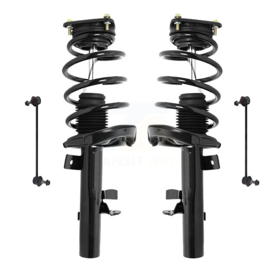 Front Complete Shock Assembly And TOR Link Kit For 2012-2018 Ford Focus Excludes Electric Engine Turbo KSS-100671