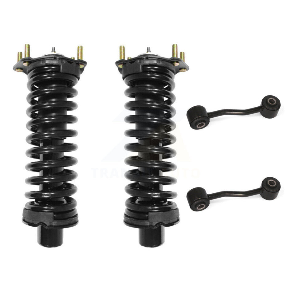 Front Complete Shock Assembly And TOR Link Kit For 2002-2007 Jeep Liberty Excludes Diesel Engines KSS-100694