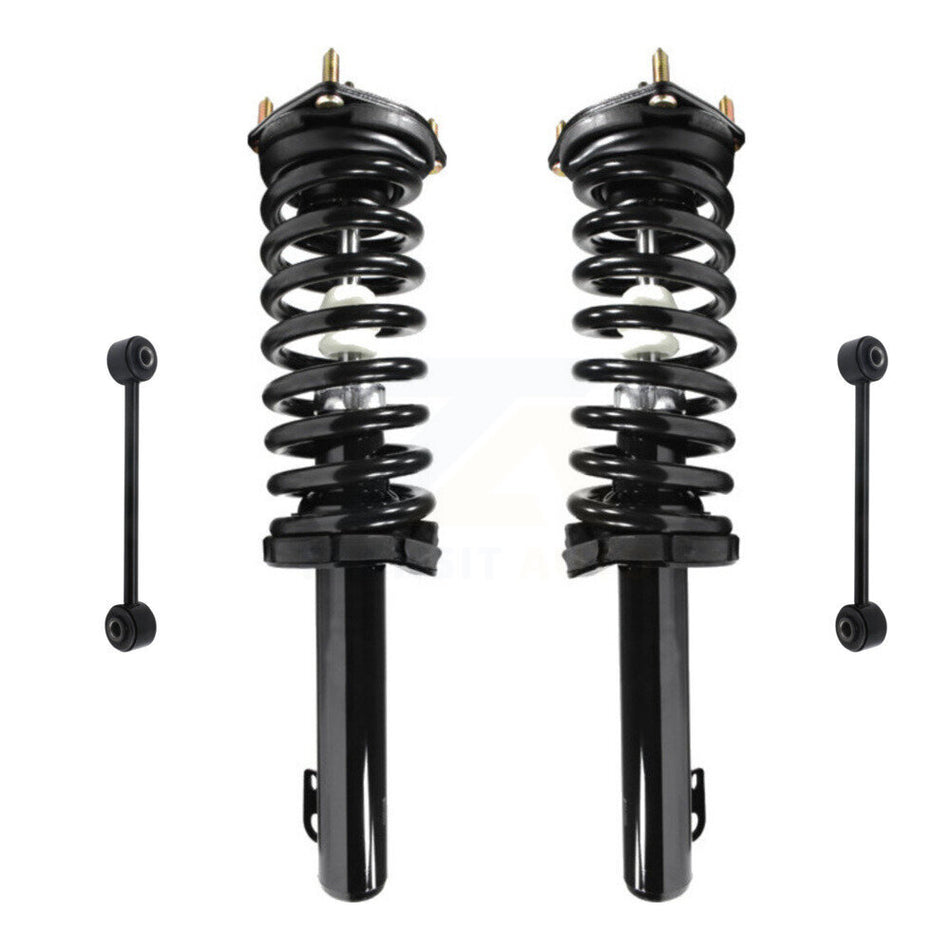 Front Complete Shock Assembly And TOR Link Kit For Jeep Grand Cherokee Commander Excludes SRT SRT8 Models KSS-100696