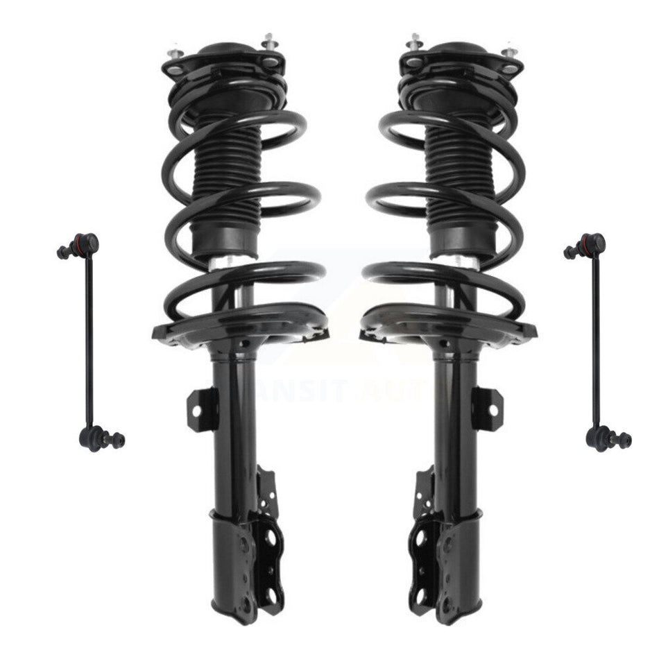 Front Complete Shock Assembly And TOR Link Kit For 2011-2019 Toyota Sienna FWD Fits 8 Passenger; Excludes All Wheel Drive KSS-100713