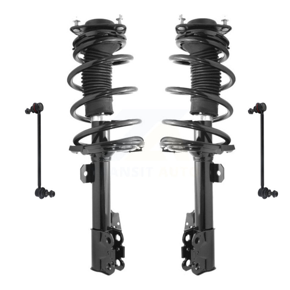 Front Complete Shock Assembly And TOR Link Kit For 2011-2019 Toyota Sienna AWD Excludes Wheel Drive KSS-100714