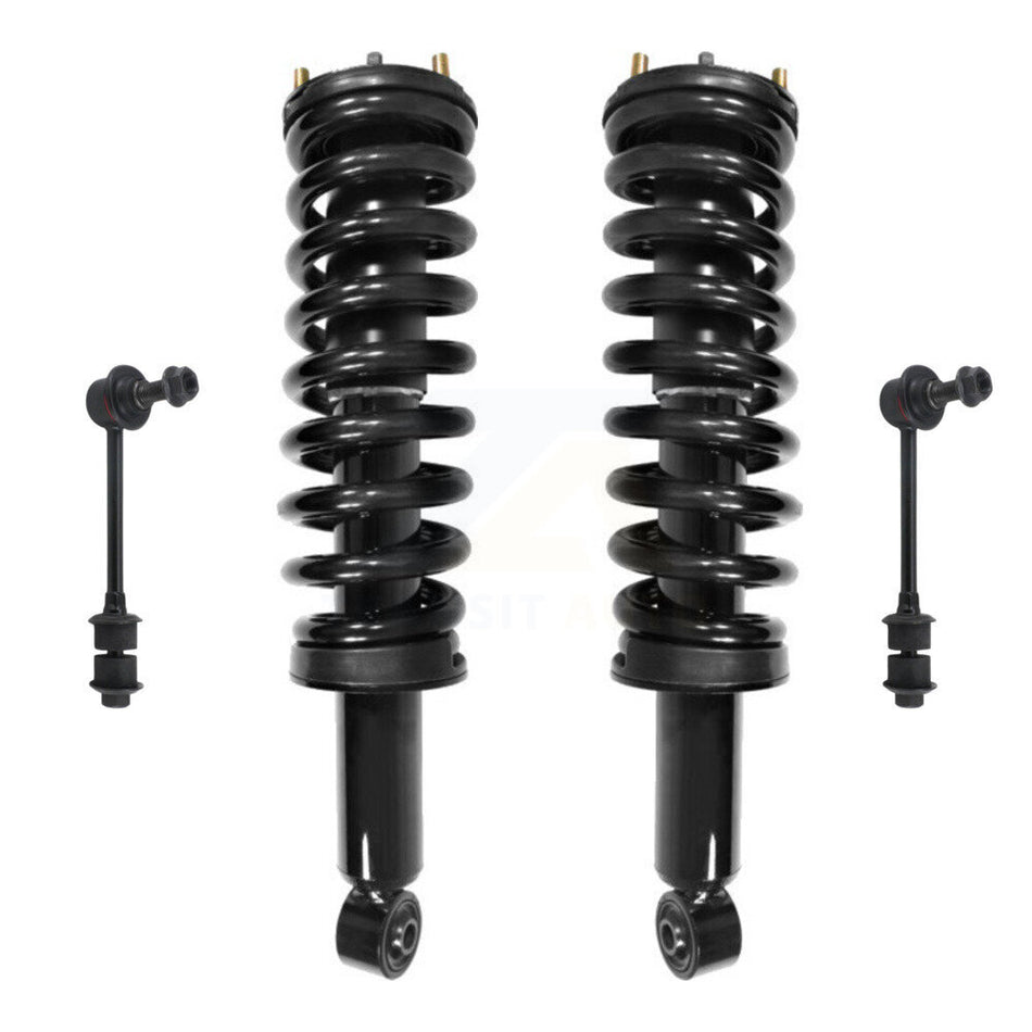 Front Complete Shock Assembly And TOR Link Kit For 1996-2002 Toyota 4Runner 4WD with 3.4L Excludes Rear Wheel Drive 4 Cyl Engines KSS-100726