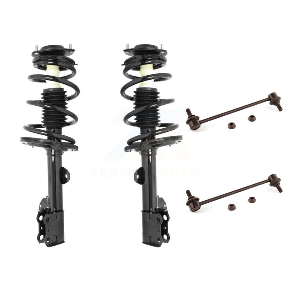 Front Complete Shock Assembly And TOR Link Kit For 2008-2013 Toyota Highlander Excludes Sport Suspension KSS-100738