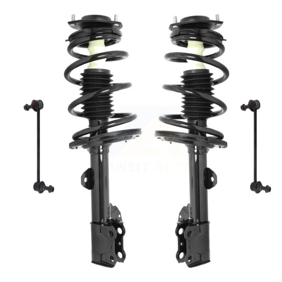Front Complete Shock Assembly And TOR Link Kit For 2008-2013 Toyota Highlander Excludes Sport Suspension KSS-100738