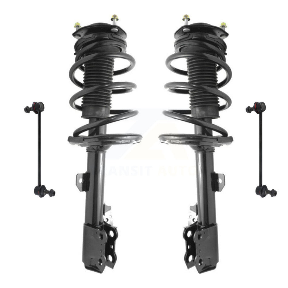 Front Complete Shock Assembly And TOR Link Kit For 2010-2015 Lexus RX350 RX450h Excludes Air Suspension KSS-100741