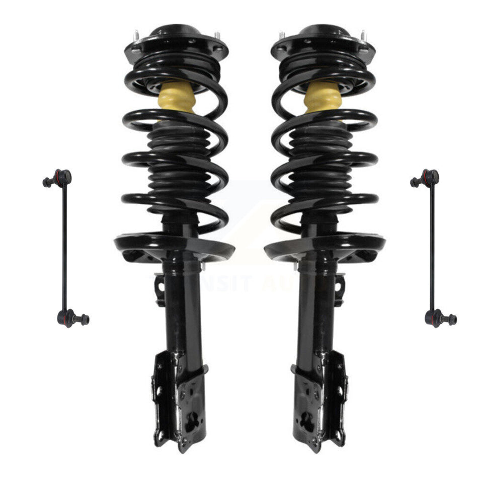 Front Complete Shock Assembly And TOR Link Kit For Pontiac G6 Saturn Aura 11.80" Center To Length KSS-100750