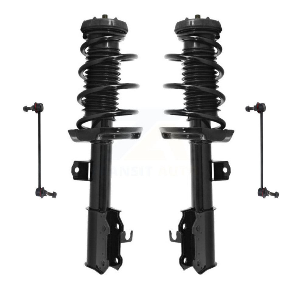 Front Complete Shock Assembly And TOR Link Kit For 2011-2012 Chevrolet Cruze Excludes Sport Suspension; Fits Vehicles built prior to VIN #C7239134 KSS-100783