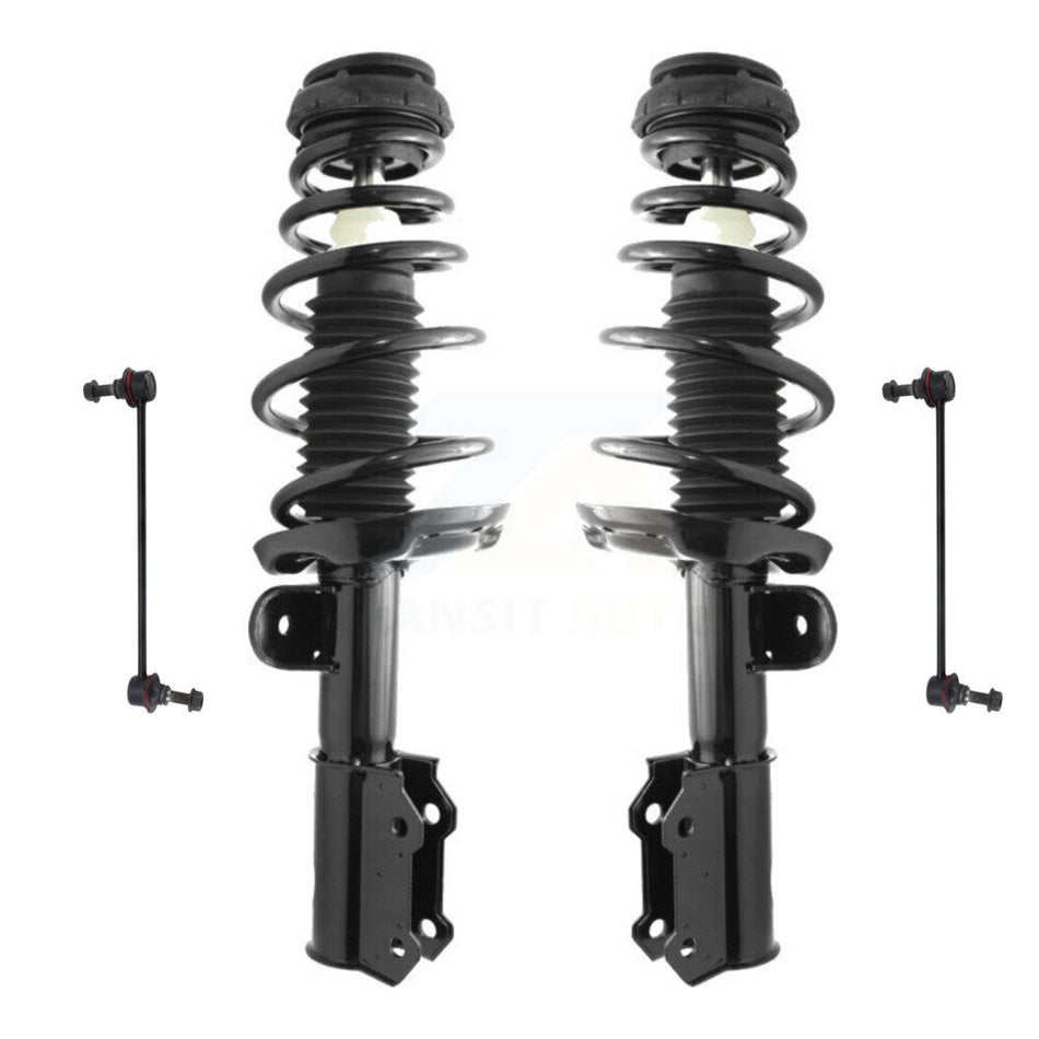 Front Complete Shock Assembly And TOR Link Kit For 2012-2015 Chevrolet Cruze Excludes Sport Suspension; Fits Vehicles built after to VIN #C7239134 KSS-100784