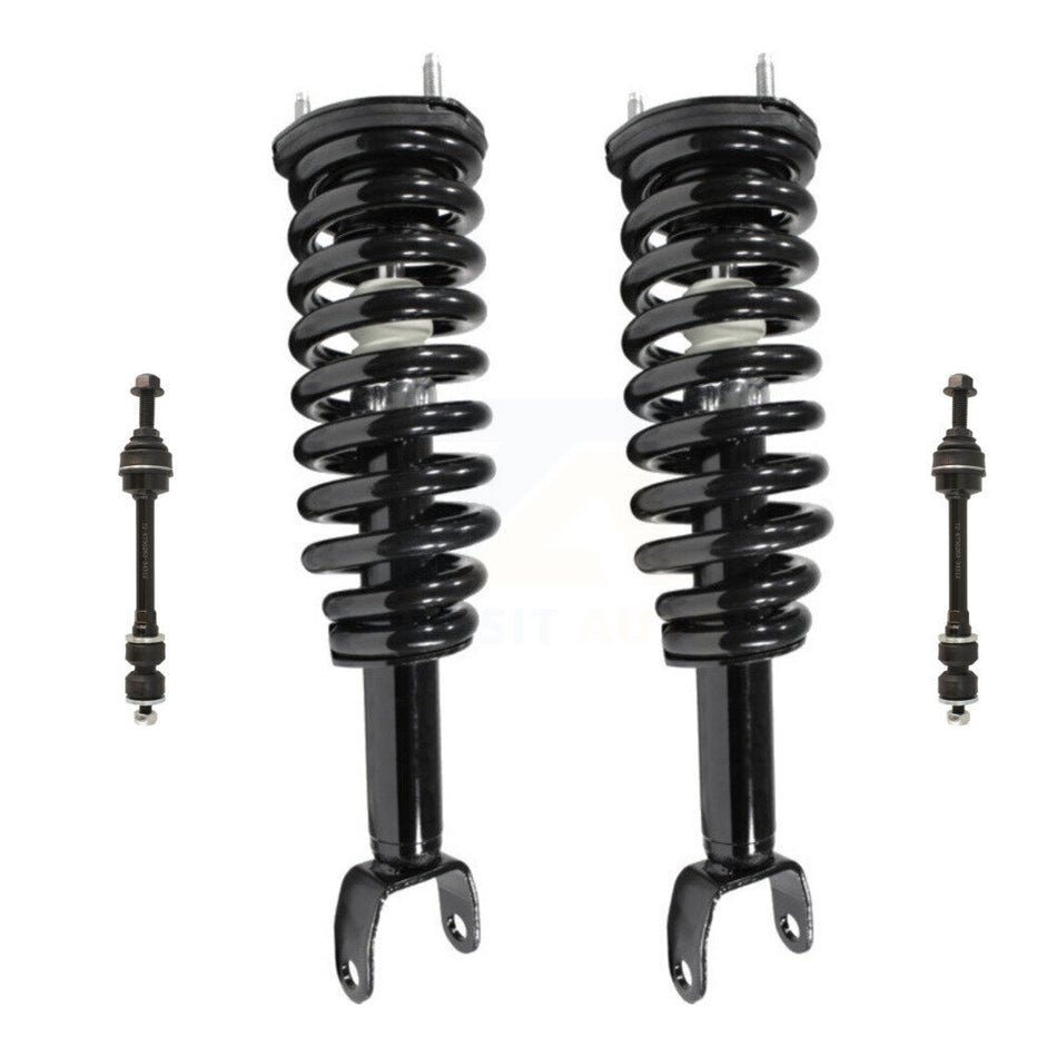Front Complete Shock Assembly And TQ Link Kit For Dodge Dakota Mitsubishi Raider Excludes Rear Wheel Drive TRX Lift Kits 4WD KSS-100817