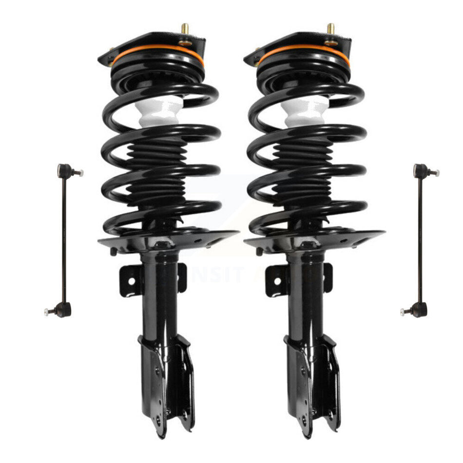 Front Complete Shock Assembly And TQ Link Kit For Chevrolet Uplander Pontiac Montana Buick Terraza Saturn Relay Excludes All Wheel Drive FWD KSS-100823