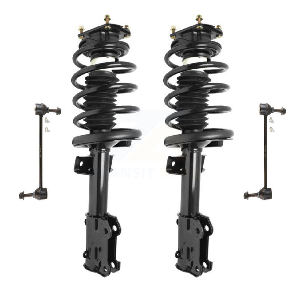 Front Complete Shock Assembly And TQ Link Kit For 2011-2014 Ford Mustang Excludes Performance Suspension KSS-100843
