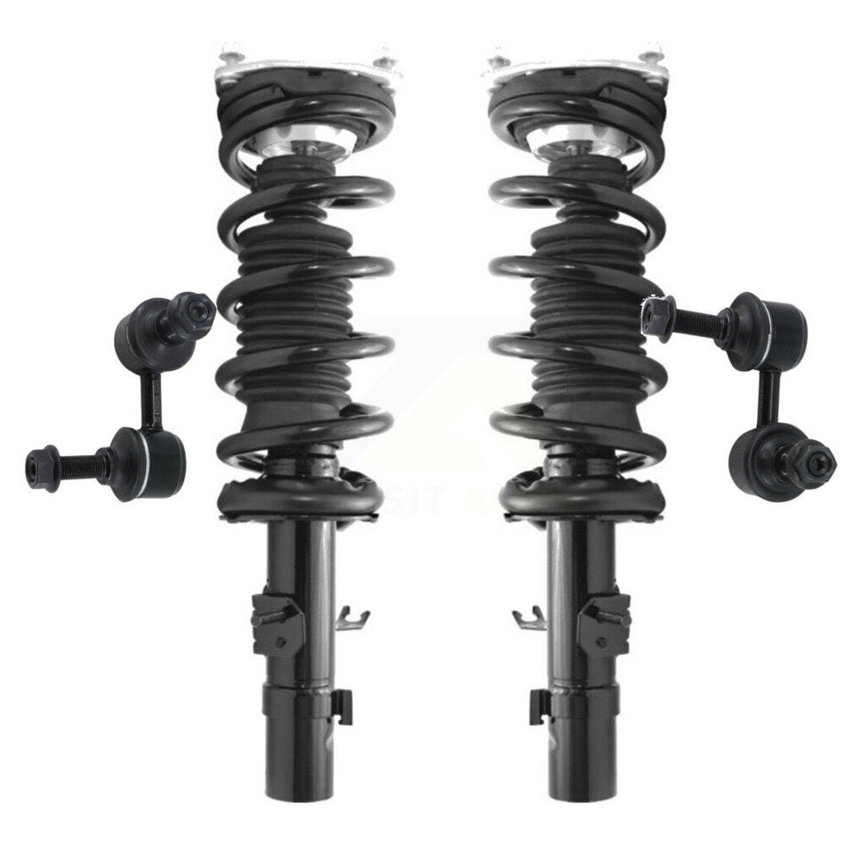 Front Complete Shock Assembly And TQ Link Kit For Infiniti G37 G35 G25 Q40 INFINITI Excludes Rear Wheel Drive Coupe Models Sedan with AWD KSS-100874