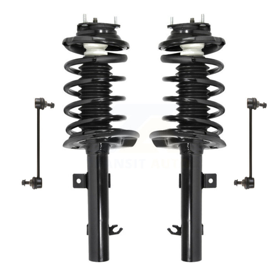 Front Complete Shock Assembly And TQ Link Kit For Ford Focus Excludes ST Models Sport Suspension KSS-100919