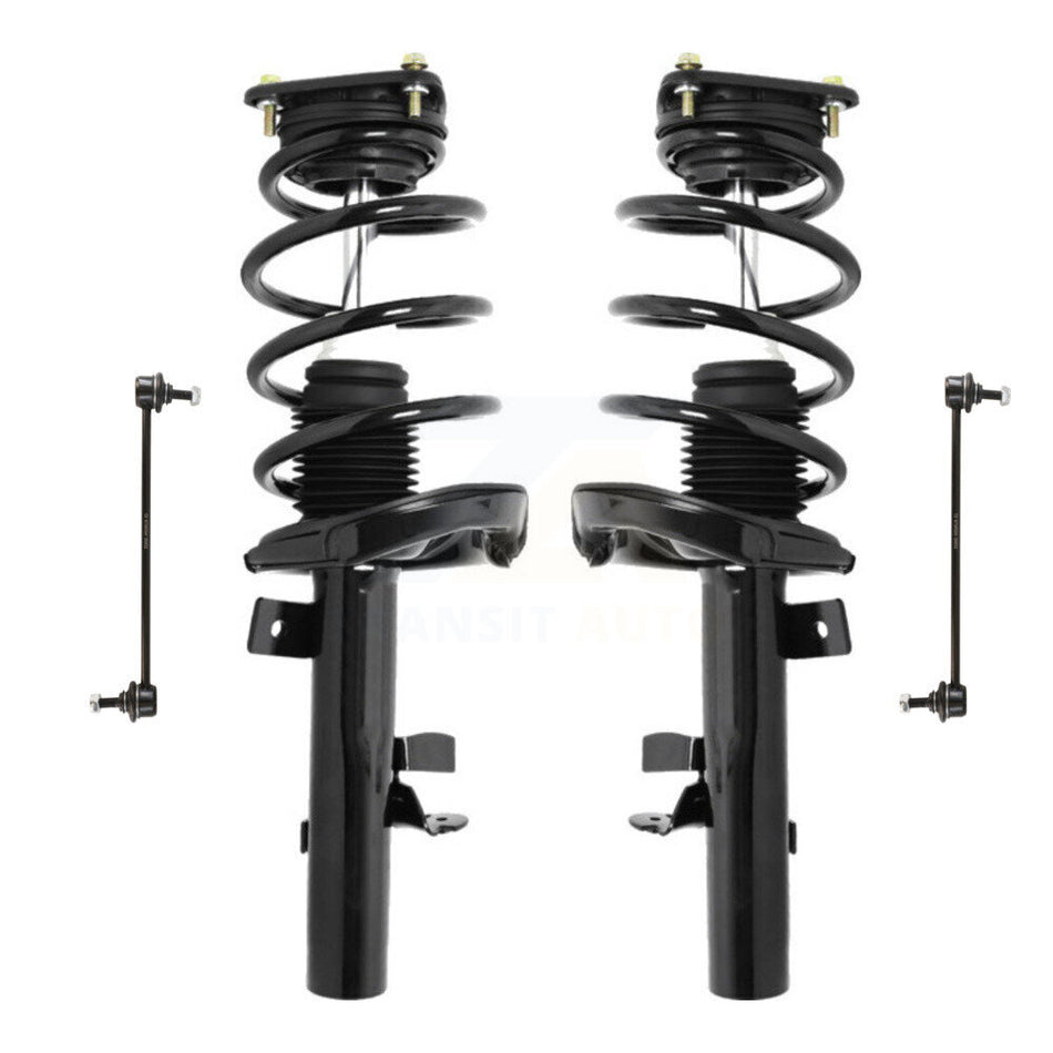 Front Complete Shock Assembly And TQ Link Kit For 2012-2018 Ford Focus Excludes Electric Engine Turbo KSS-100920