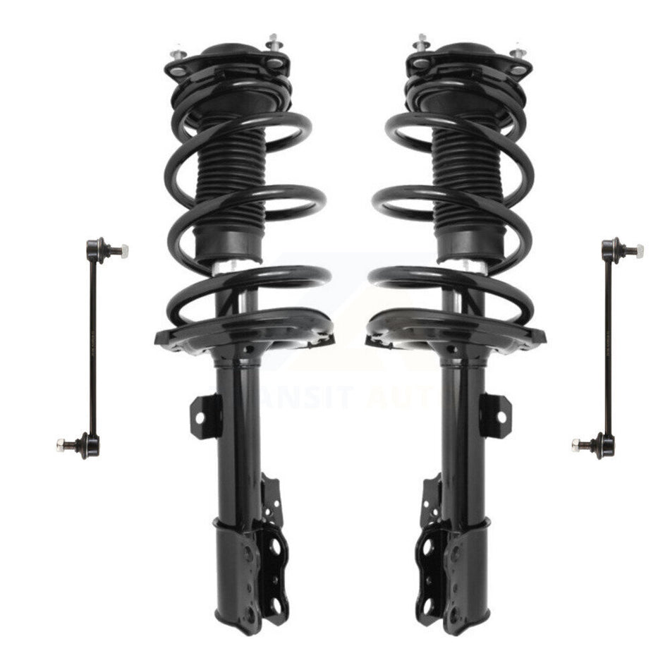 Front Complete Shock Assembly And TQ Link Kit For 2011-2019 Toyota Sienna FWD Fits 8 Passenger; Excludes All Wheel Drive KSS-100947