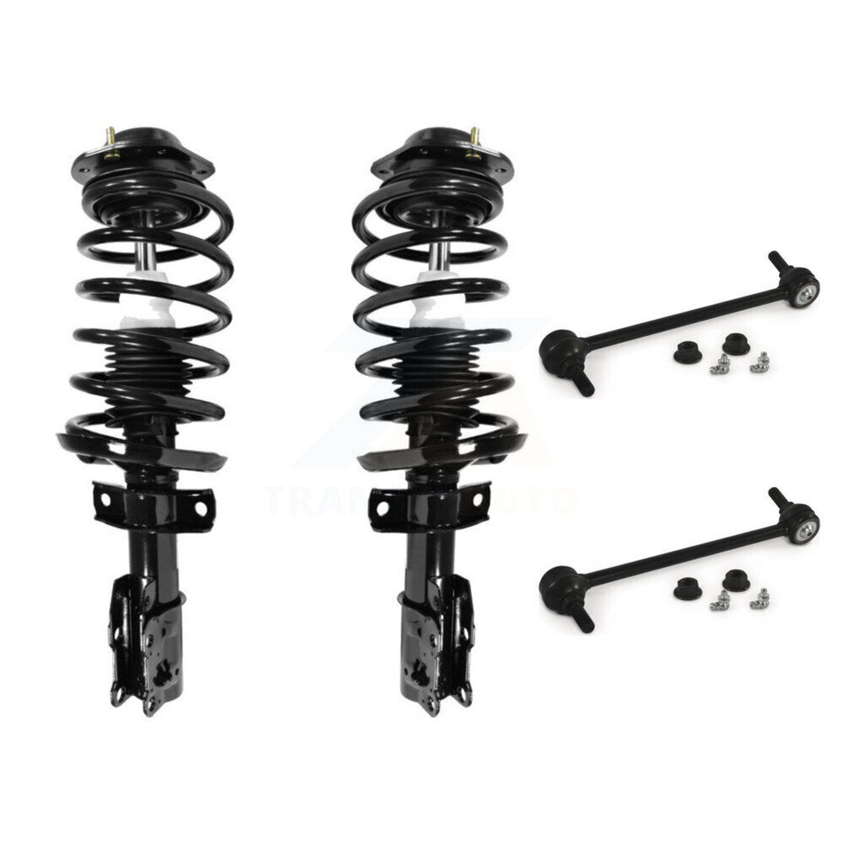 Front Complete Shock Assembly And TQ Link Kit For Pontiac G5 Pursuit With FE3 Suspension 9.86" Center to Length KSS-100964