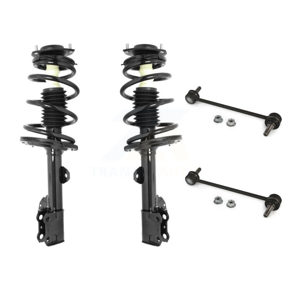 Front Complete Shock Assembly And TQ Link Kit For 2008-2013 Toyota Highlander Excludes Sport Suspension KSS-100969