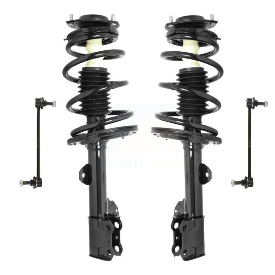 Front Complete Shock Assembly And TQ Link Kit For 2008-2013 Toyota Highlander Excludes Sport Suspension KSS-100969