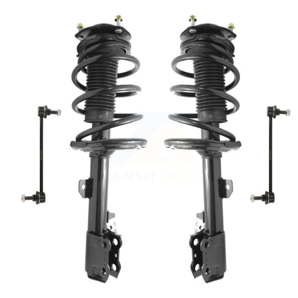 Front Complete Shock Assembly And TQ Link Kit For 2010-2015 Lexus RX350 RX450h Excludes Air Suspension KSS-100972