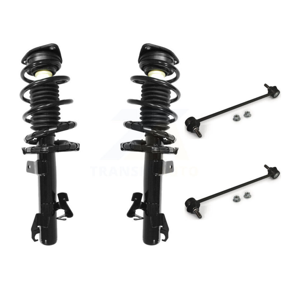 Front Complete Shock Assembly And TQ Link Kit For Mazda 3 5 Excludes MazdaSpeed Model KSS-100984