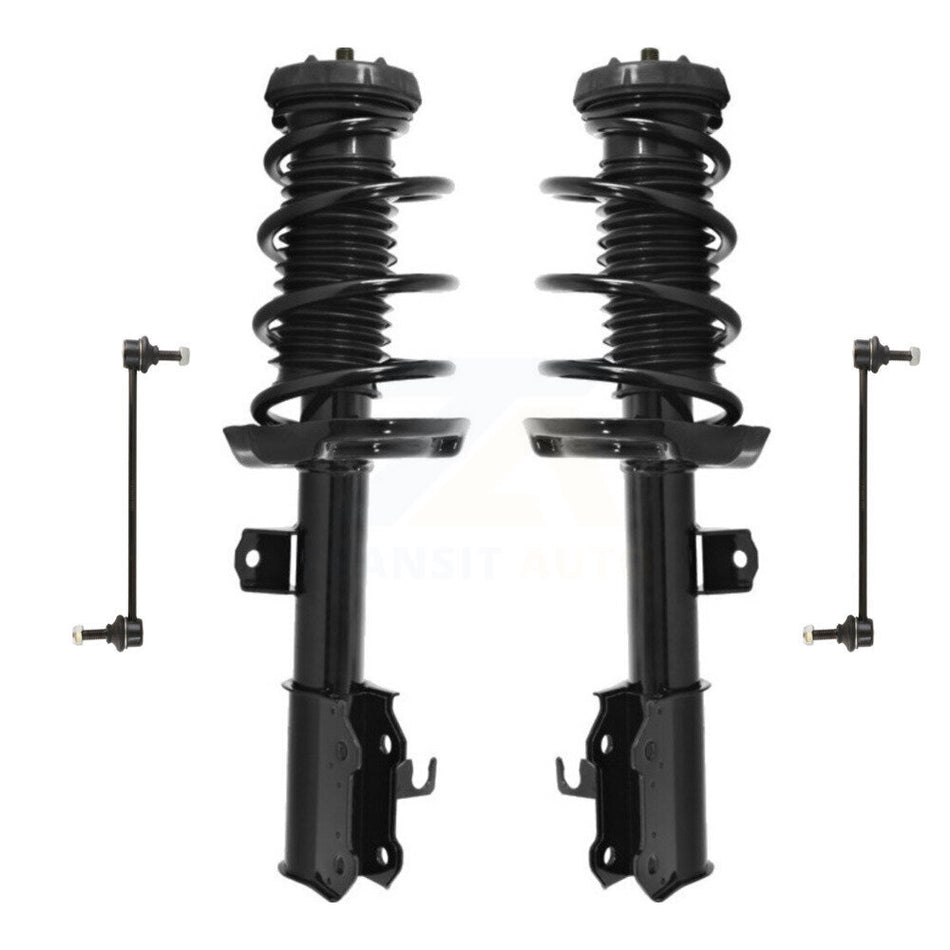 Front Complete Shock Assembly And TQ Link Kit For 2011-2012 Chevrolet Cruze Excludes Sport Suspension; Fits Vehicles built prior to VIN #C7239134 KSS-101008