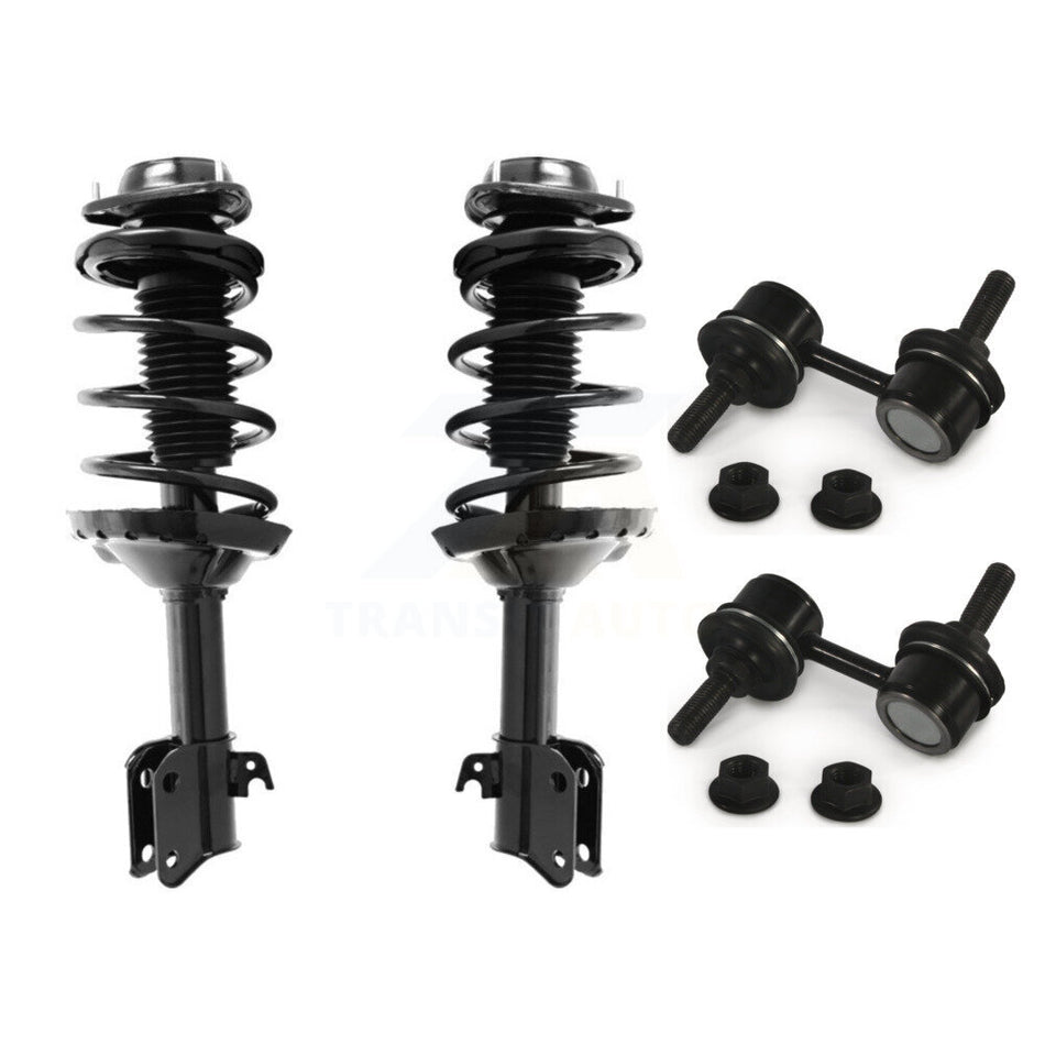 Front Complete Shock Assembly And TQ Link Kit For 2006-2008 Subaru Forester Excludes load leveling suspension KSS-101016