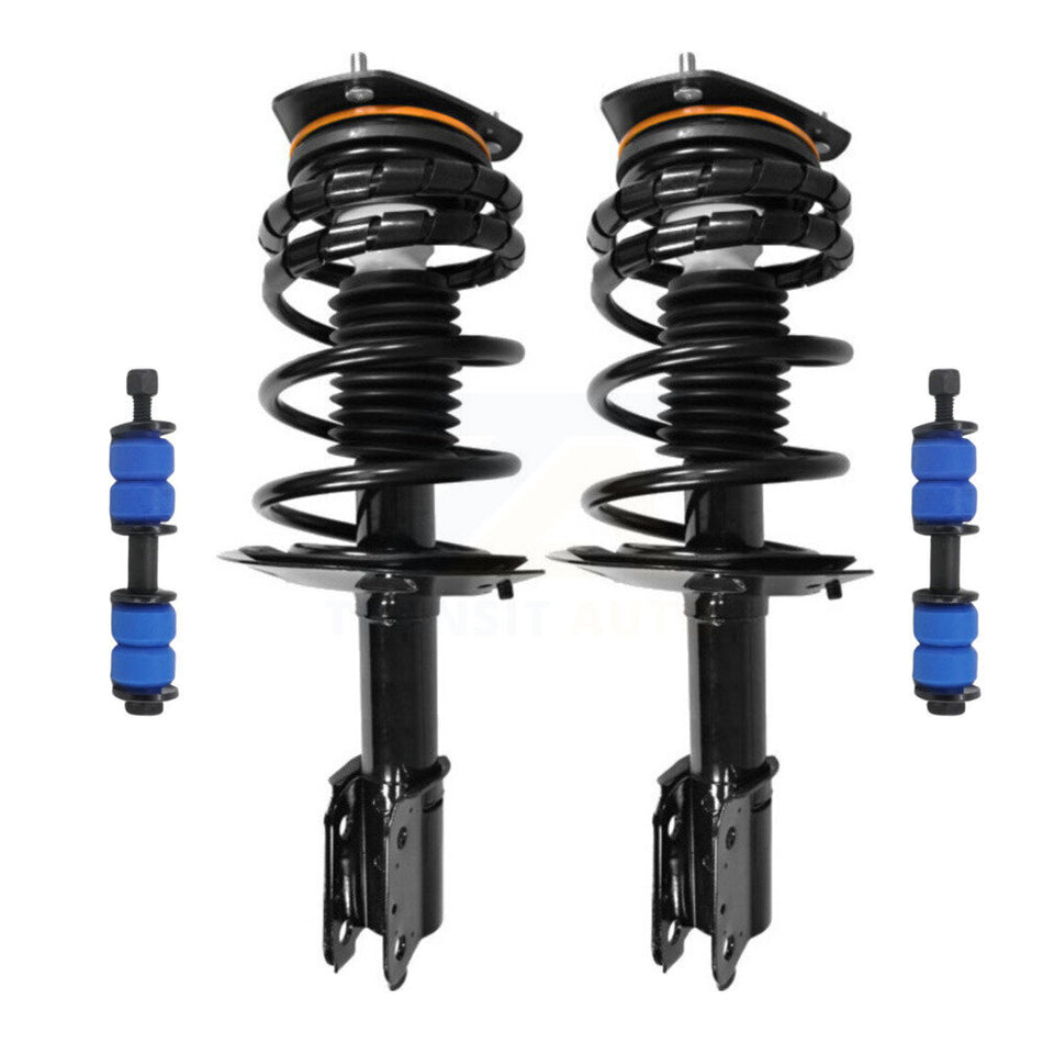 Front Complete Shock Assembly TOR Link Kit For Chevrolet Impala Buick Century LaCrosse Monte Carlo Pontiac Grand Prix Regal Allure Excludes 17" 18" Wheels Police Taxi Models KSS-101025