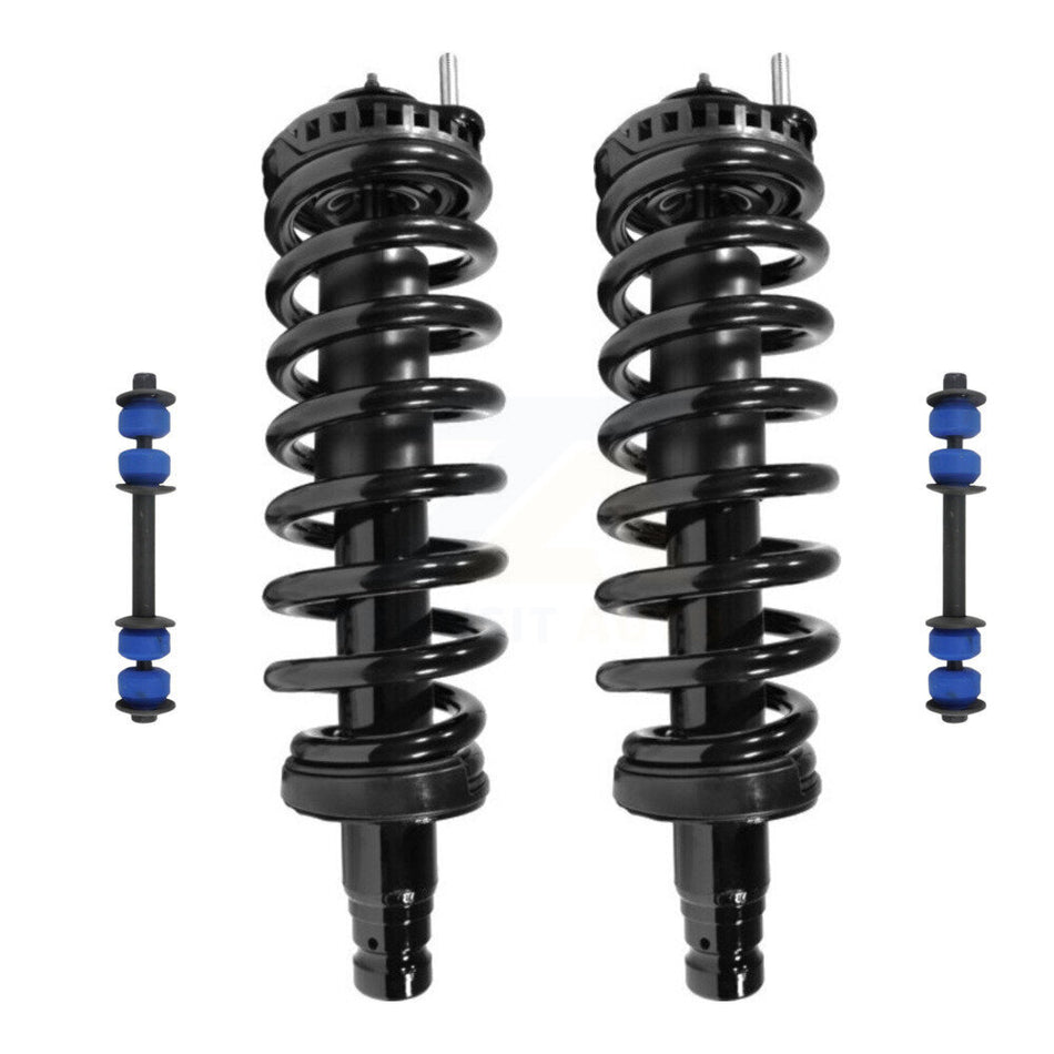 Front Complete Shock Assembly And TOR Link Kit For Chevrolet Trailblazer GMC Envoy Saab 9-7x Excludes V8 Models 4.2L KSS-101032