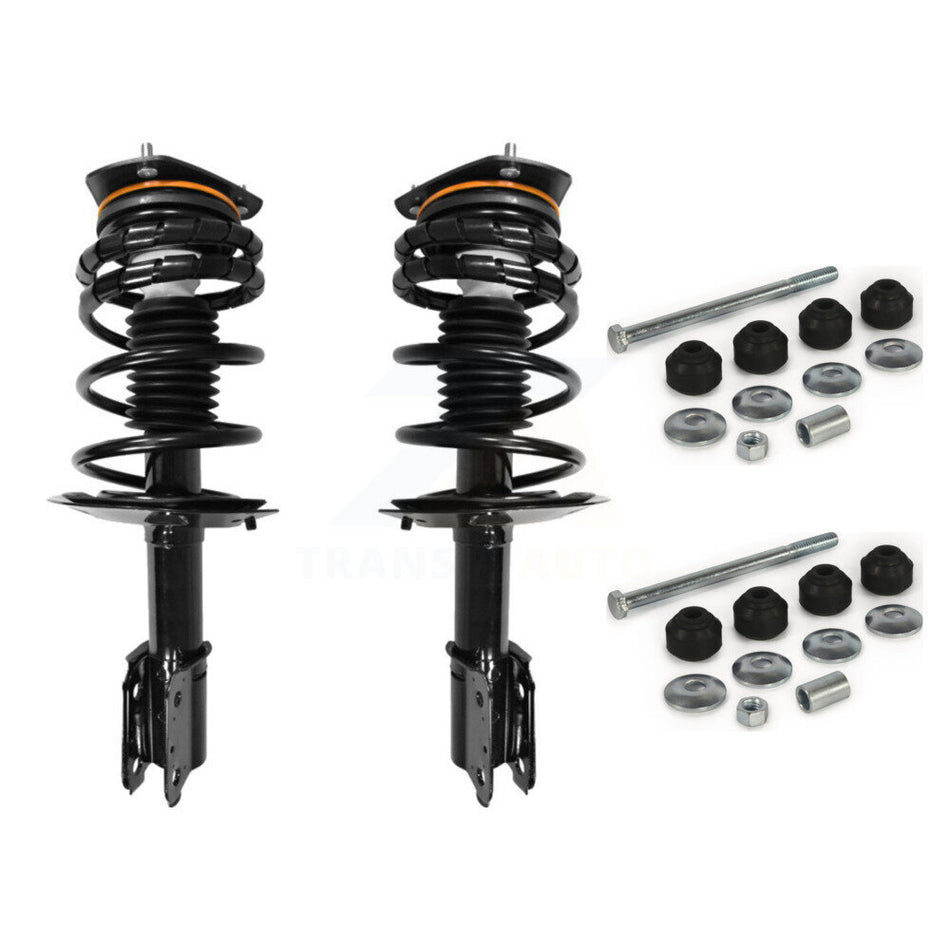 Front Complete Shock Assembly & TQ Link Kit For Chevrolet Impala Buick Century LaCrosse Monte Carlo Pontiac Grand Prix Regal Allure Excludes 17" 18" Wheels Police Taxi Models KSS-101047