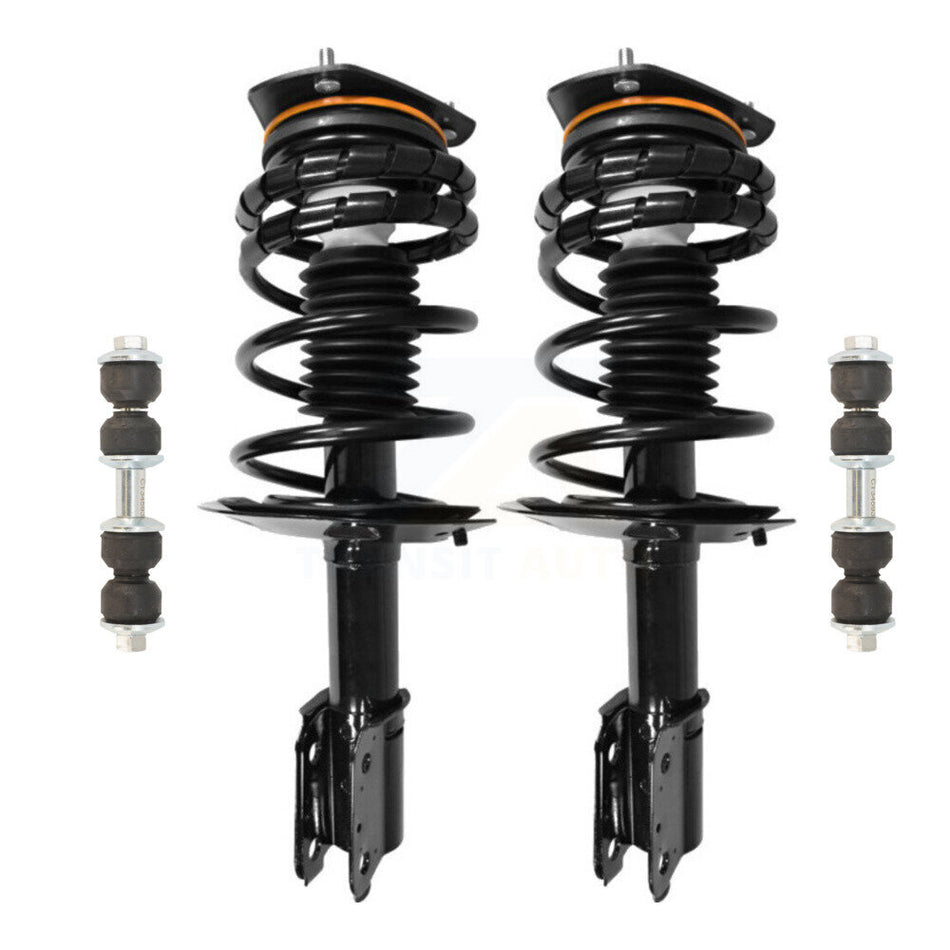 Front Complete Shock Assembly & TQ Link Kit For Chevrolet Impala Buick Century LaCrosse Monte Carlo Pontiac Grand Prix Regal Allure Excludes 17" 18" Wheels Police Taxi Models KSS-101047