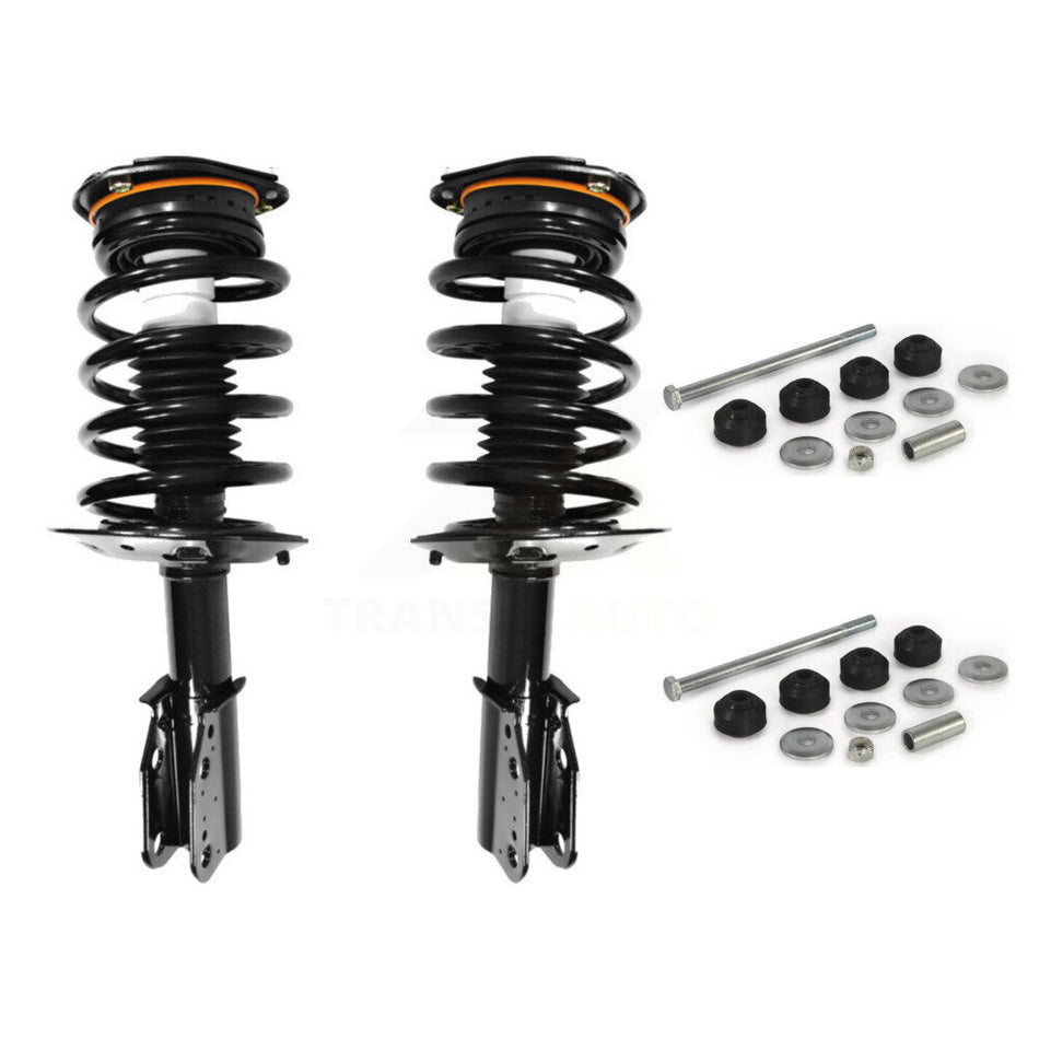 Front Complete Shock Assembly And TQ Link Kit For Buick LeSabre Cadillac DeVille Pontiac Bonneville Oldsmobile Aurora Excludes Models With Electronic Suspension KSS-101051