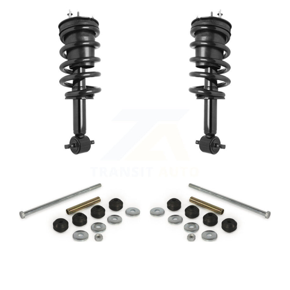 Front Shock Assembly & TQ Link Kit For GMC Sierra 1500 Chevrolet Silverado LD Limited RWD KSS-101054
