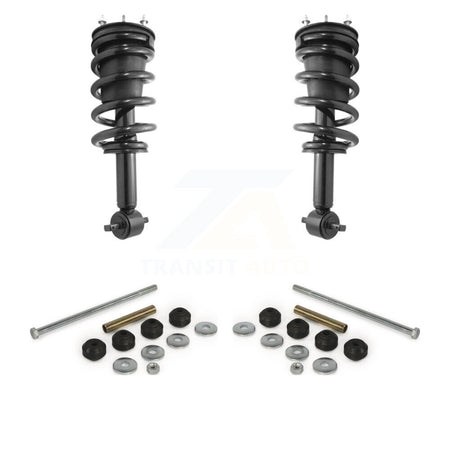 Front Shock Assembly & TQ Link Kit For GMC Sierra 1500 Chevrolet Silverado LD Limited 4WD KSS-101055