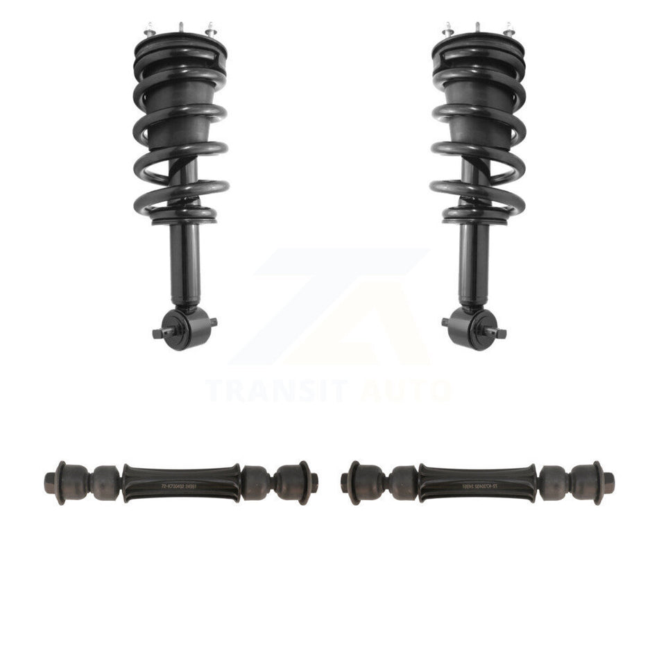 Front Shock Assembly & TQ Link Kit For GMC Sierra 1500 Chevrolet Silverado LD Limited 4WD KSS-101055