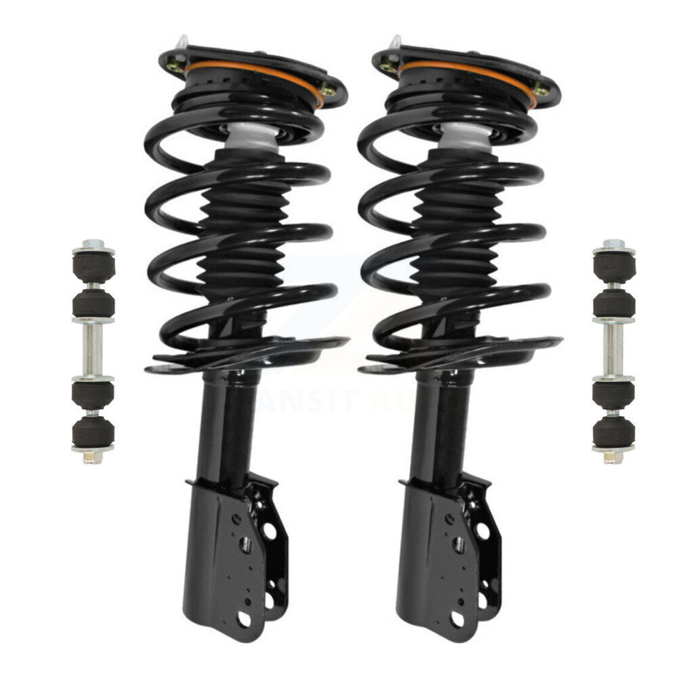 Front Complete Shock Assembly And TQ Link Kit For 2006-2011 Buick Lucerne Excludes Magnetic Ride Control KSS-101056