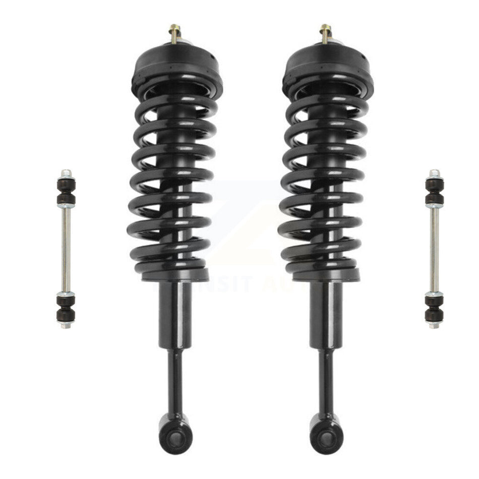 Front Complete Shock Assembly And TQ Link Kit For 2007-2010 Ford Explorer Sport Trac 4WD Excludes Rear Wheel Drive KSS-101057