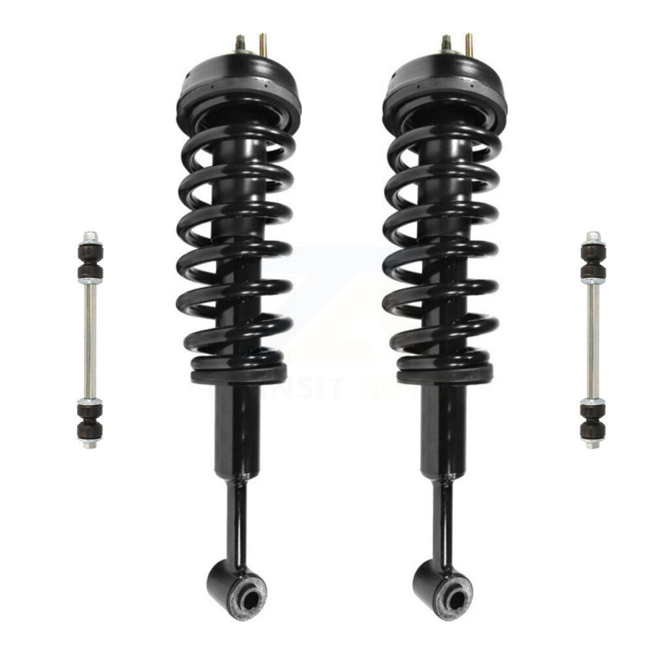 Front Complete Shock Assembly And TQ Link Kit For 2006-2010 Ford Explorer Mercury Mountaineer Not Compatible With Sport Trac Models KSS-101058