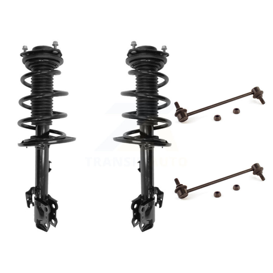 Front Complete Shock Assembly And TOR Link Kit For 2014-2019 Toyota Highlander Excludes Sport Suspension KSS-101114